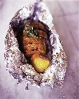 תפוחי אדמה אפויים בשום, טימין אנשובי
