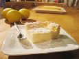 עוגת גבינה אפויה עם פירורי לימון